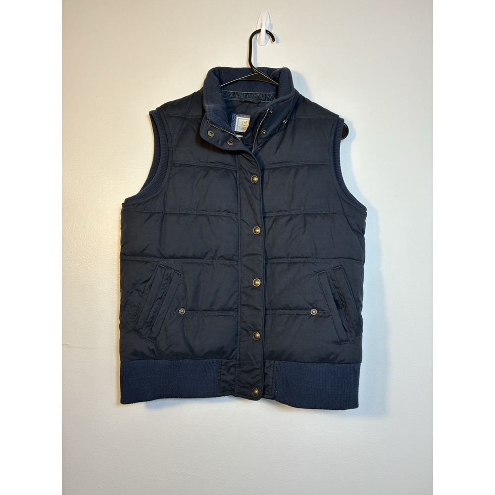 Fat face‎ Gilet Vest Sherpa Lined Sz 10 Navy Blue Zip & Snap Pockets Warm Comfy